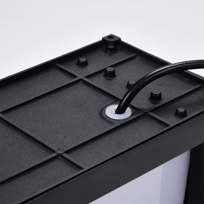 Lampada da Parete Esterno Moderna Nero-Bianco - Illuminazione da Giardino