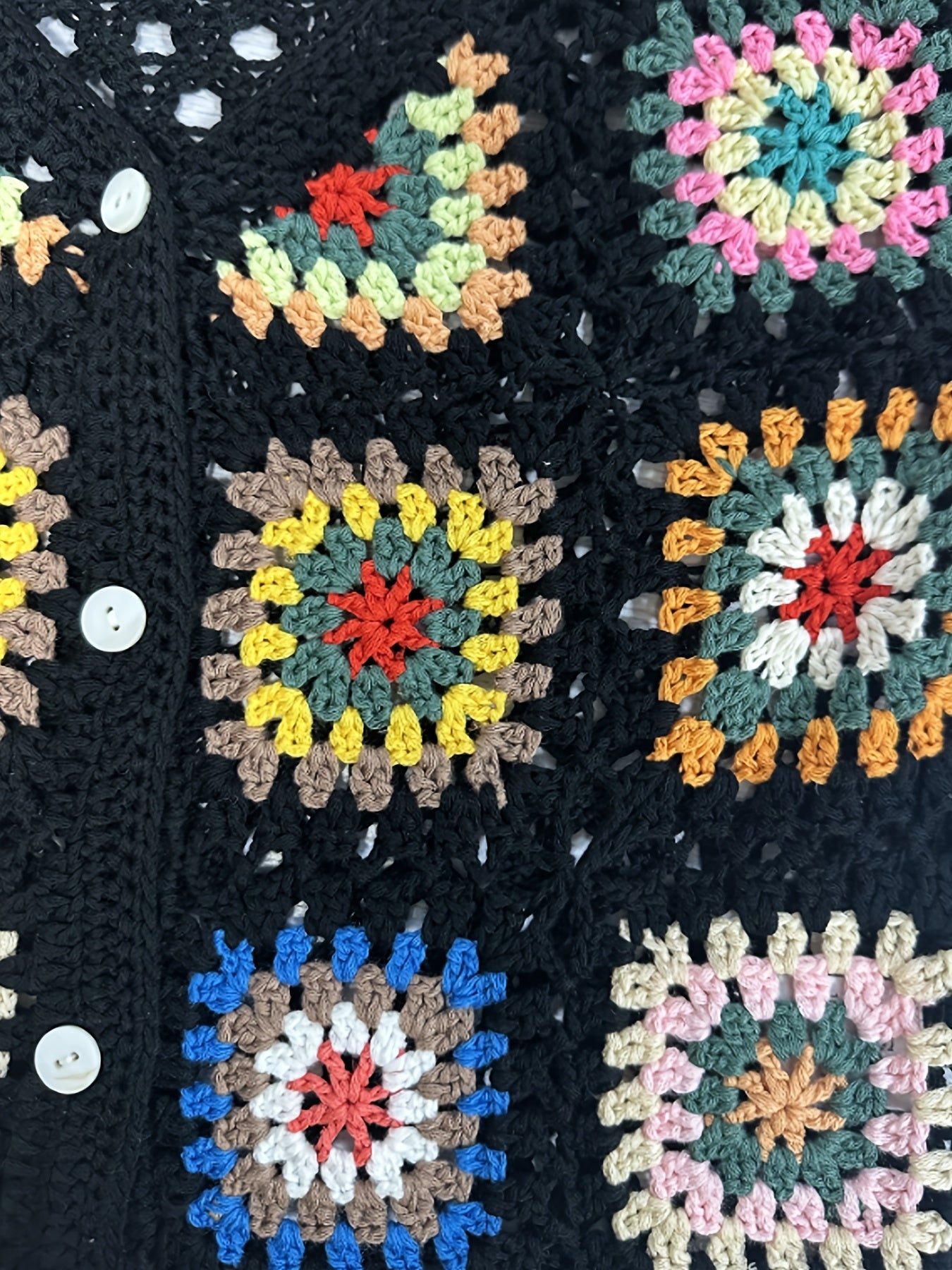 Abito Bohemien Fatto a Mano all'Uncinetto – Colorato e Confortevole