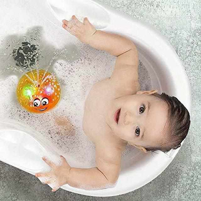 Palla Giocattolo da Bagno con Effetti di Luce, Fontana e Funzione di Movimento per Bambini