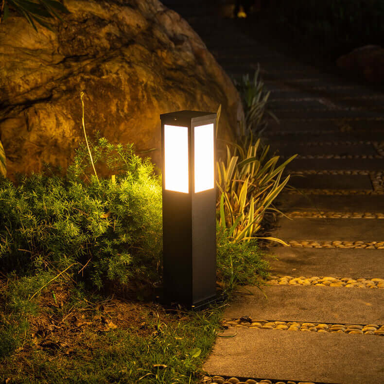 Lanterna da Esterno Moderna - Lampada da Giardino LED Quadrata