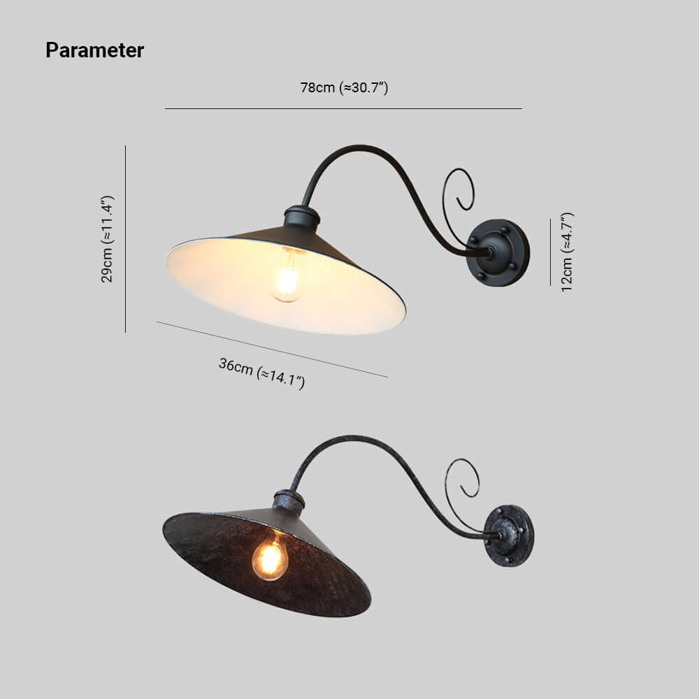 Lampada da Parete Vintage per Esterni - IP65 Impermeabile