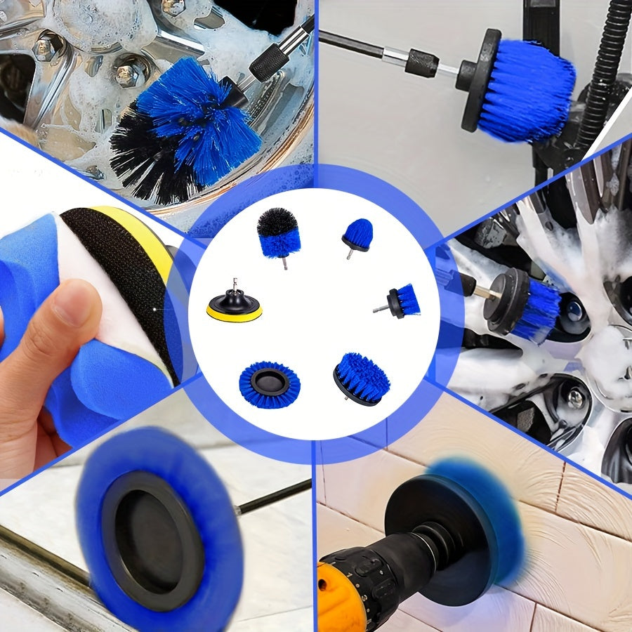 Set di Spazzole Multifunzionali per Lavaggio Auto – Completo e Pratico