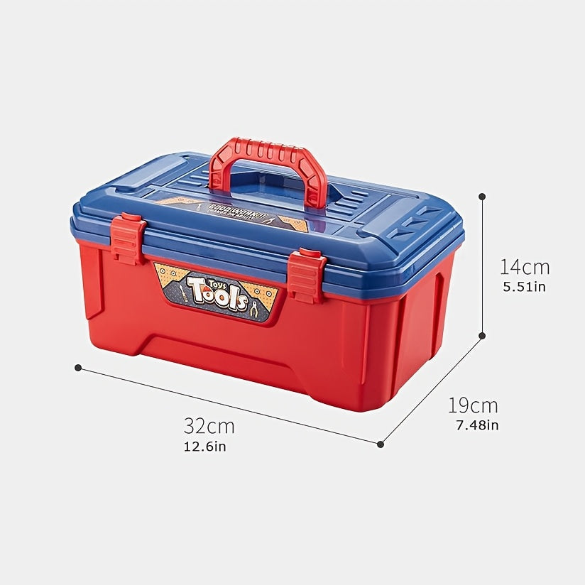 Set di Attrezzi da 48 Pezzi per Bambini – Con Trapano Elettrico, Casco di Sicurezza e Borsa per Riporre