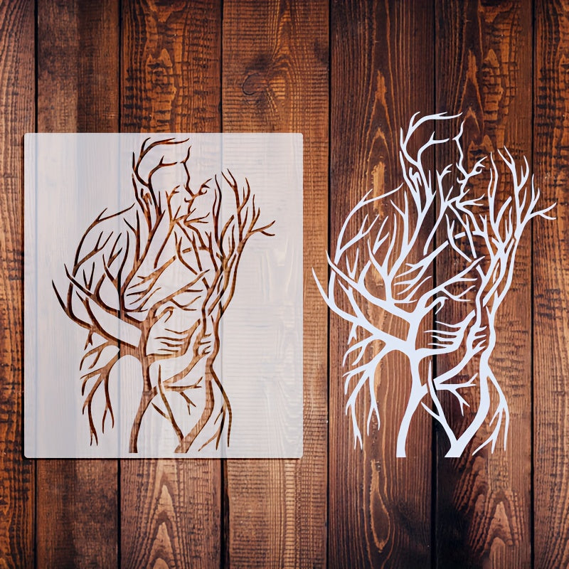 Stencil LoveTree – Creativo e Versatile per Arte Fai-da-Te