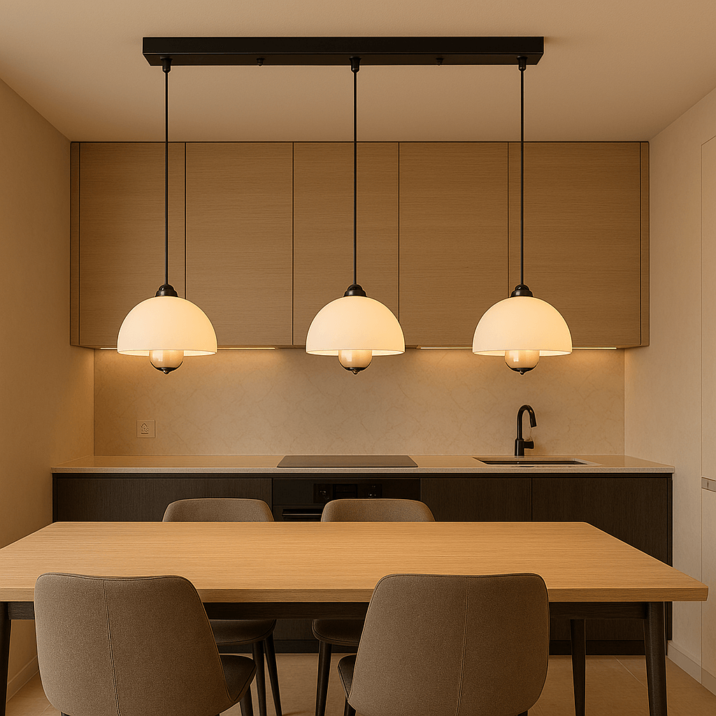 Lampada a sospensione LED moderna a 3 luci per cucina