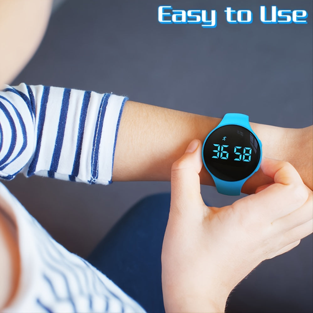 Orologio Digitale LED con Contapassi e Allarme Vibrante – Fitness Tracker per Bambini