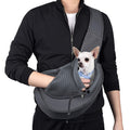 Bolsa de bandolera para perros con correa ajustable y bolsillo para teléfono, para perros y gatos