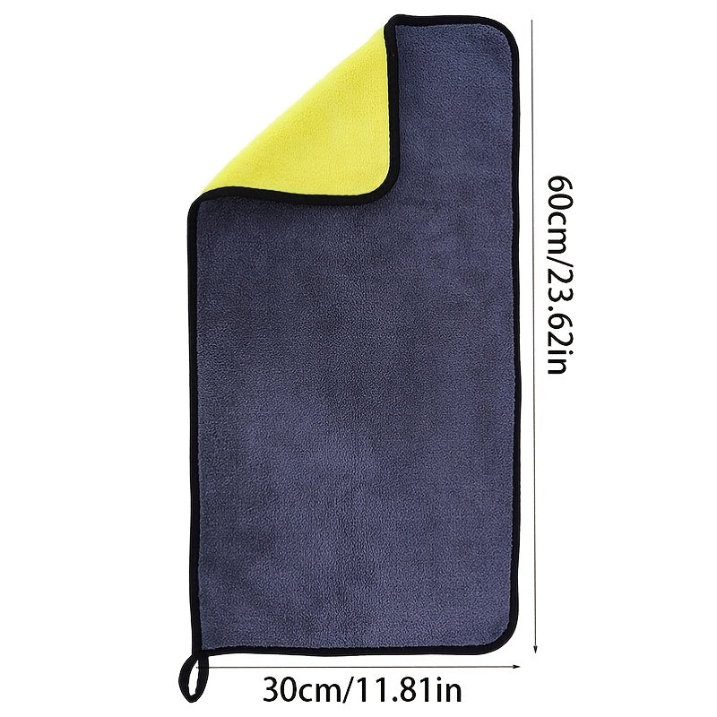 Asciugamano per Lavaggio Auto in Microfibra Corallo Doppio Lato – Morbido e Assorbente per una Lucentezza Perfetta