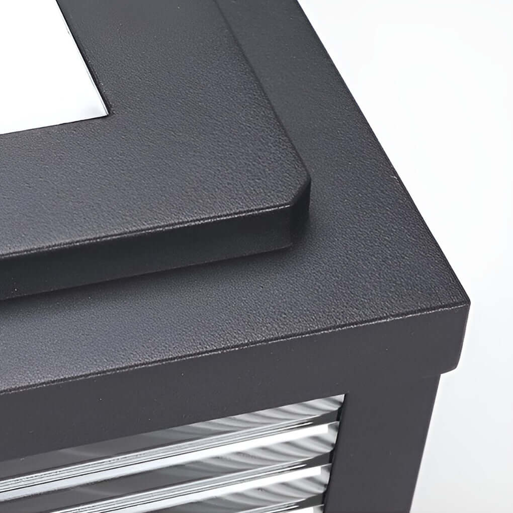 Lampada da esterno LED moderna - Vetro rigato