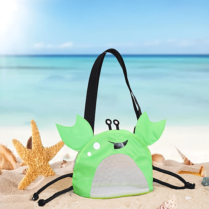 Borsa a Spalla a Forma di Granchio – Borsa da Spiaggia Giocosa e Leggera per Bambini con Cinghia Regolabile