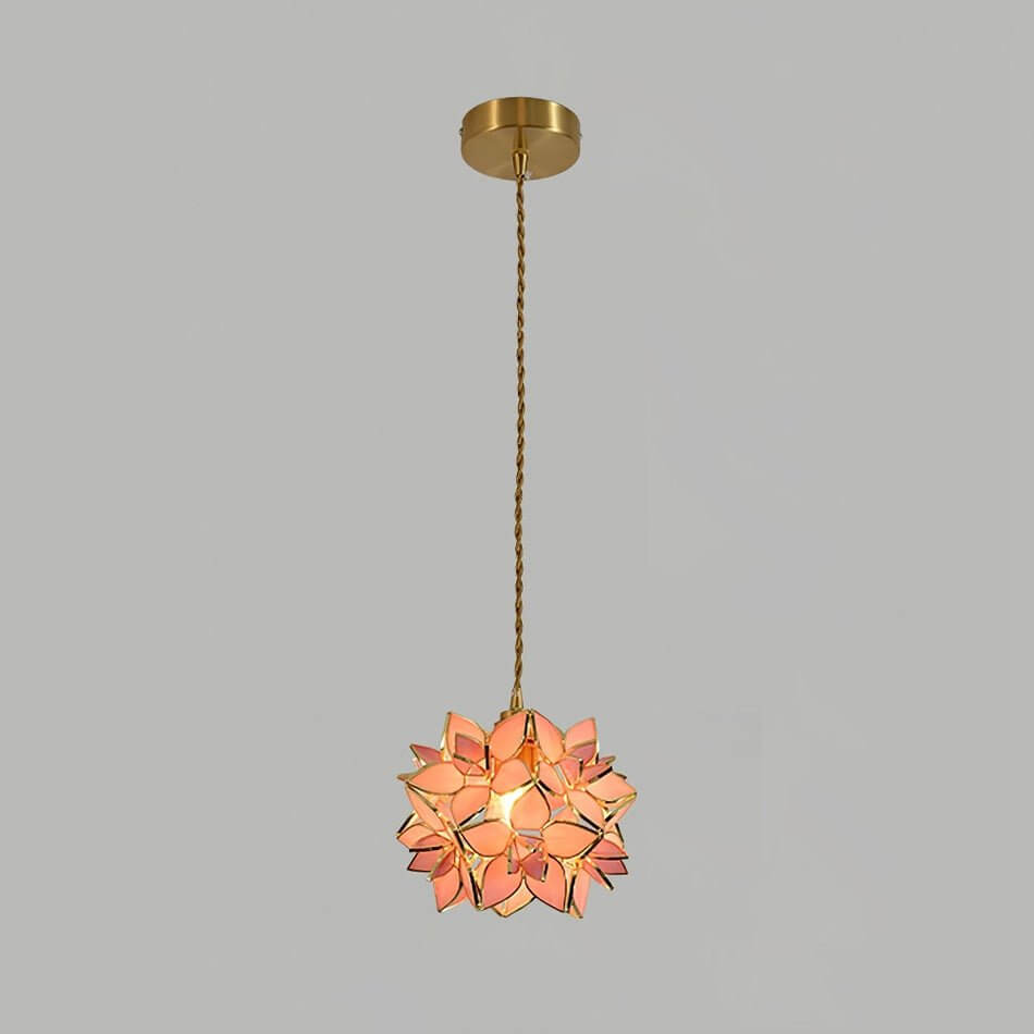 Lampada a Sospensione Elegante con Design a Conchiglia