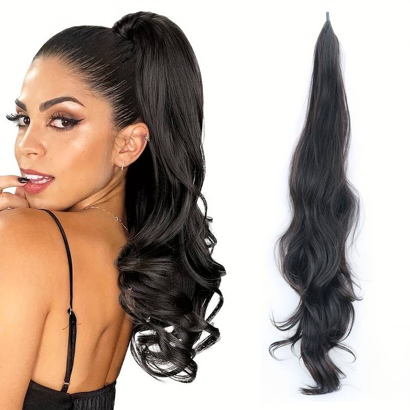 Codino Flessibile Avvolgente per Capelli Lunghi e Pieni - Selena