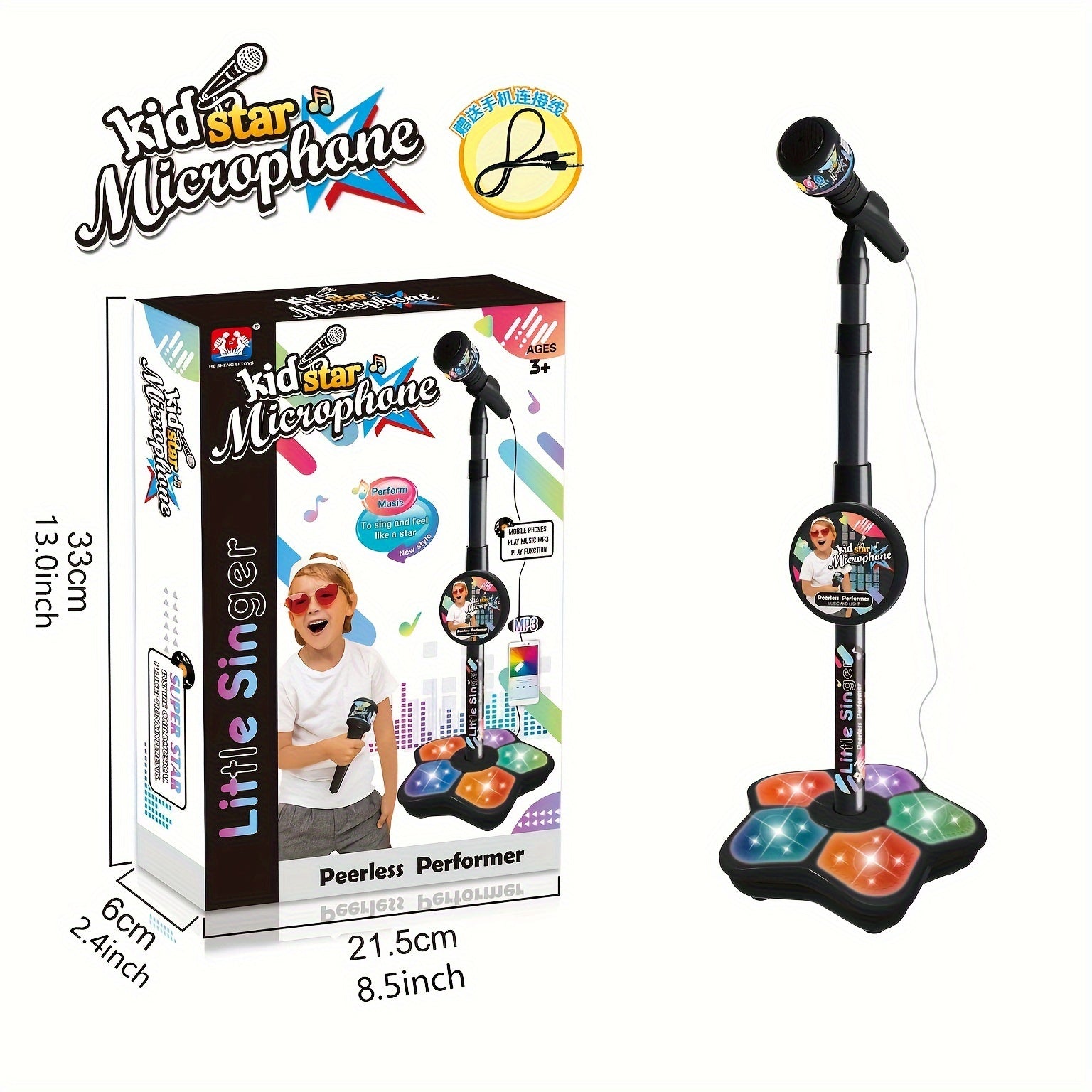Microfono e Supporto Karaoke StarSound Kids – Interattivo ed Educativo