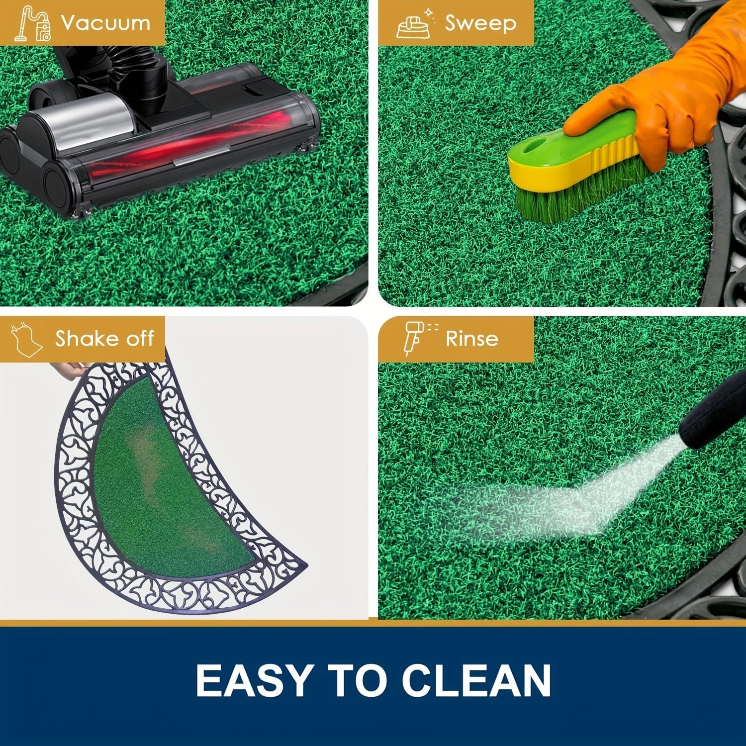 Tappetino per Porta in PVC Resistente – Antiscivolo e Assorbente per Porte Grandi