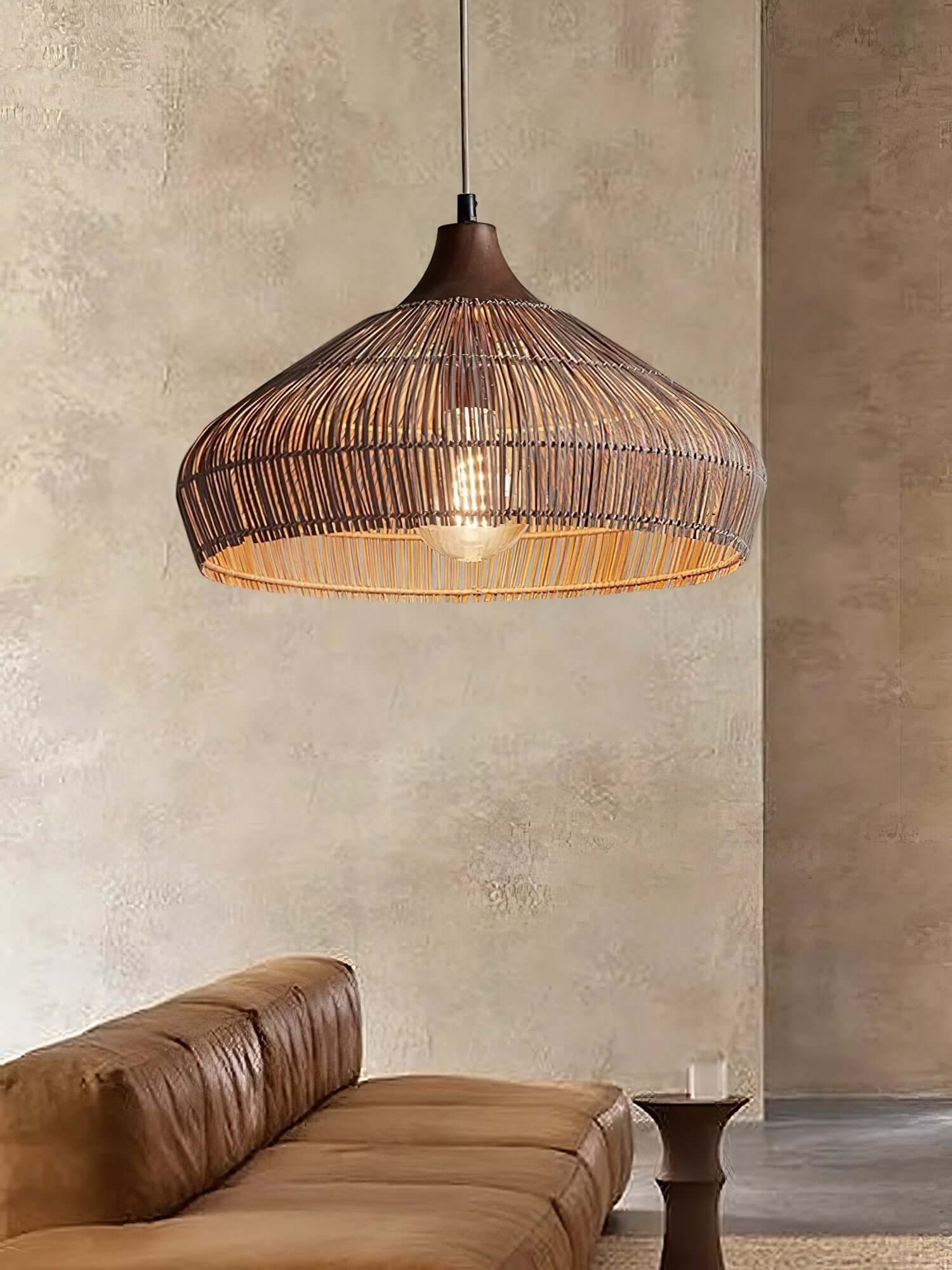 Lampada a Sospensione in Rattan - Stile Bohemien