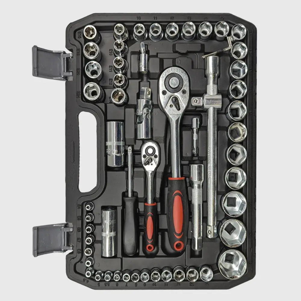 Set di chiavi a cricchetto da 108 pezzi in cromo vanadio – TorqueMaster