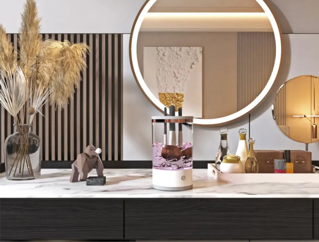 Pulitore Automatico per Pennelli da Trucco – Brusha
