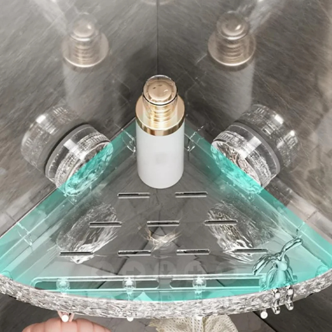 OptiGlide Mensola Organizzatrice per Doccia | Mensola da bagno durevole e facile da installare | Mensola da bagno durevole e facile da installare