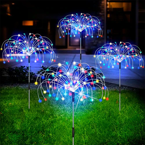 Lampada da Giardino Solare Impermeabile con Effetto Fuochi d'Artificio – SparkGlow