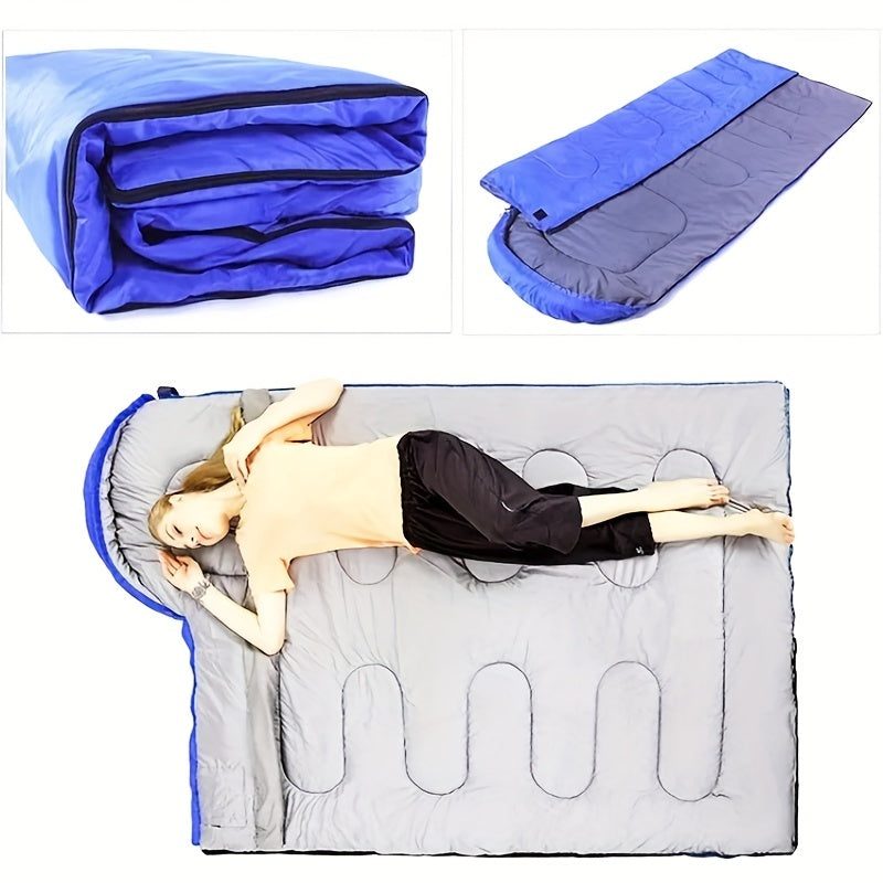 Sacco a pelo caldo con cappuccio – Perfetto per campeggio e avventure invernali