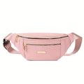 Borsa a Vita Leggera per Donne con Multiple Tasche con Cerniera e Cinghia Regolabile