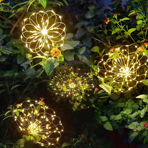 Lampada da Giardino Solare Impermeabile con Effetto Fuochi d'Artificio – SparkGlow