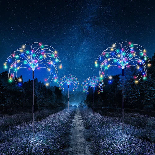 Lampada da Giardino Solare Impermeabile con Effetto Fuochi d'Artificio – SparkGlow