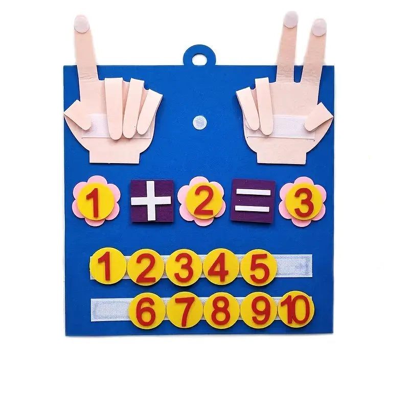 Gioco di Contare in Feltro per Bambini – Gioco Educativo per lo Sviluppo delle Abilità Numeriche e Motorie