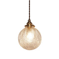 Globus Colonial 1-Head Pendant Lamp Transparent Glass/Smoke Gray with Spring Design