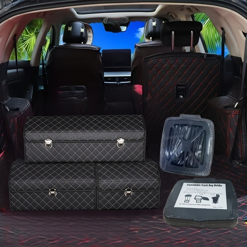 Supporto per Sacchi della Spazzatura Pieghevole e Regolabile – Supporto a Tre Parti con Altezza Regolabile per Casa o Esterno