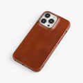 Custodia in pelle genuina con cera d'olio per Apple iPhone