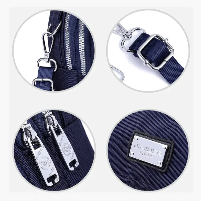 Borsa Classica da Donna con Ampio Spazio - Celeste