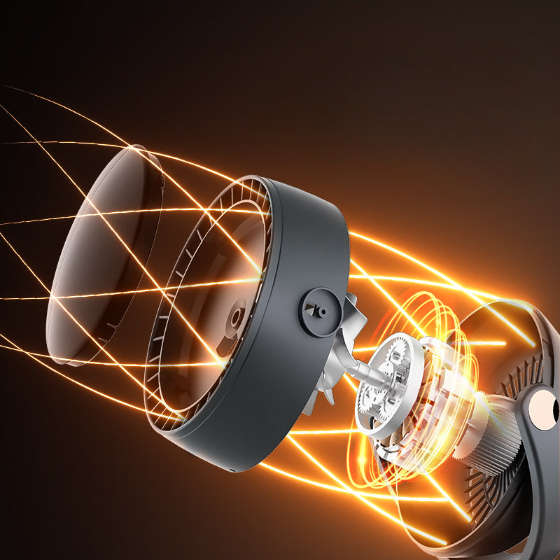 Ventilatore Portatile Senza Lama con Display Digitale – Silenzioso e Ricaricabile per Uso Interno ed Esterno