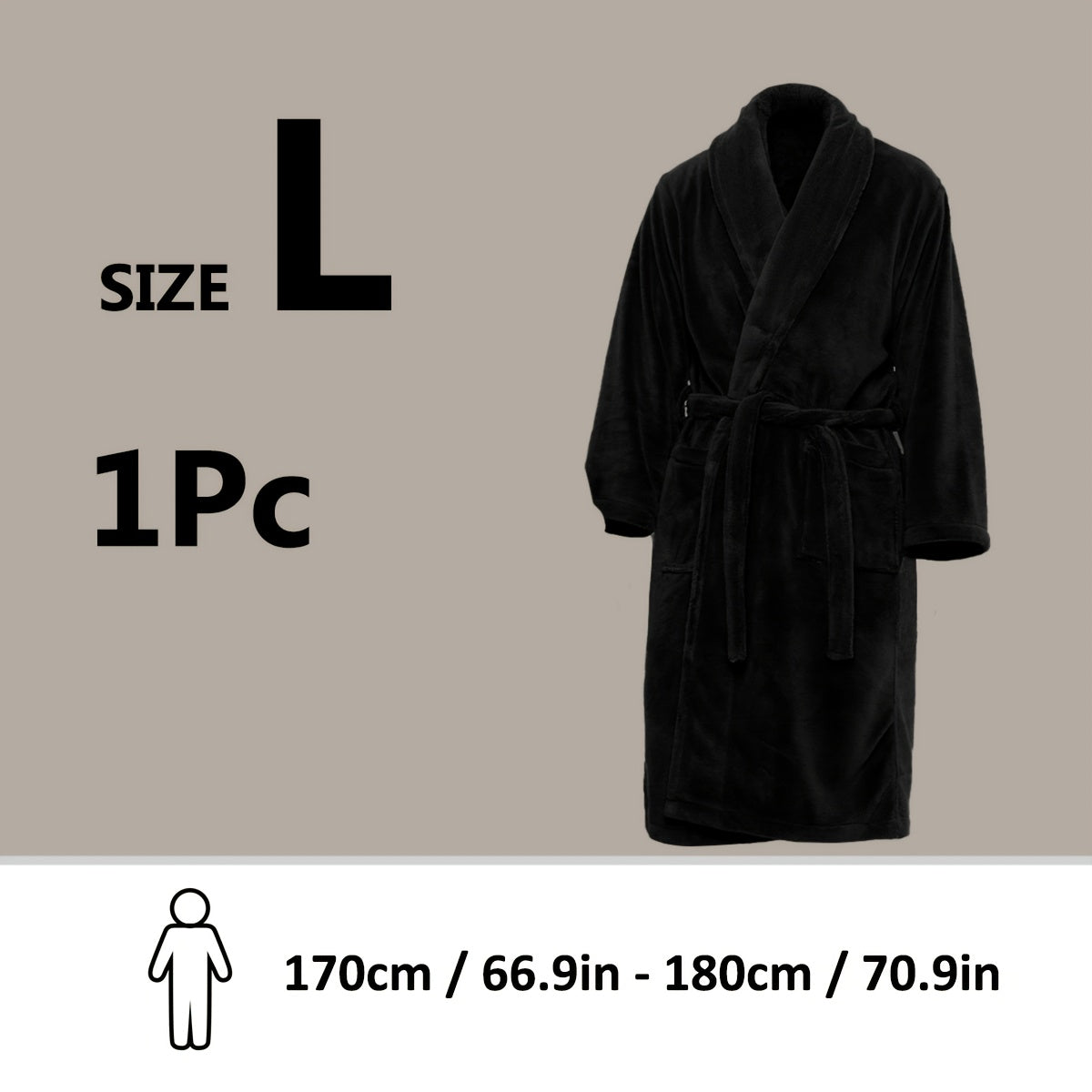 Accappatoio di Lusso Unisex in Pile Corallo – Ultra Morbido e Caldo per il Tuo Comfort