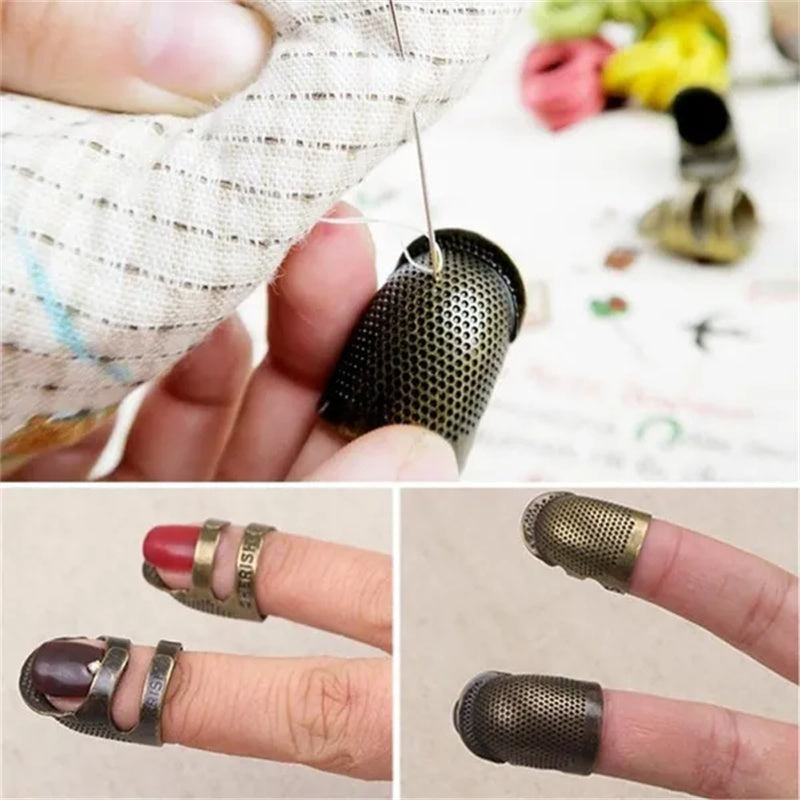 Thimble in Metallo Vintage – Protezione Robusta per Cucire