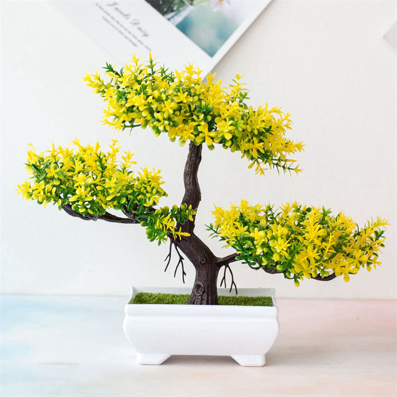 Albero Artificiale BlossomBonsai – Mini Bonsai Realistico con Fiori Rosa