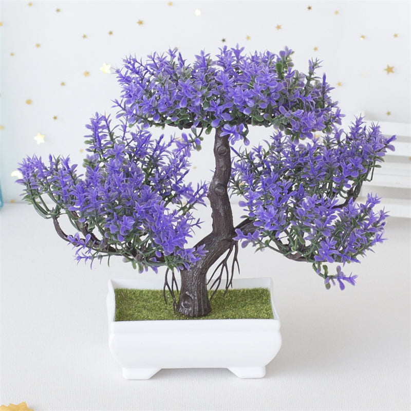 Albero Artificiale BlossomBonsai – Mini Bonsai Realistico con Fiori Rosa