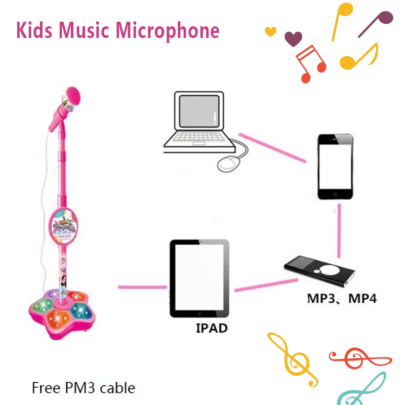 Microfono e Supporto Karaoke StarSound Kids – Interattivo ed Educativo