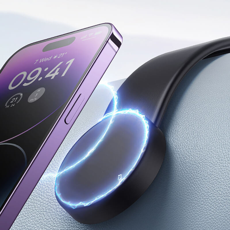 Supporto Magnetico per Telefono HoldMaster Premium | Caricatore Wireless e Supporto Regolabile per Auto