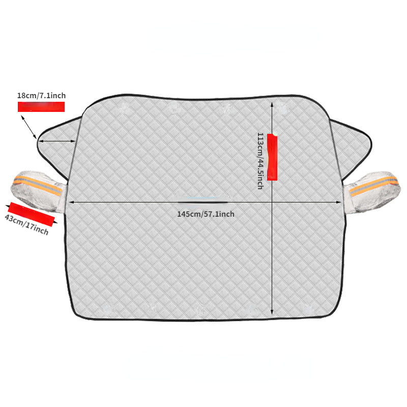 Copertura Universale per Parabrezza Auto – Protezione Contro Sole e Neve