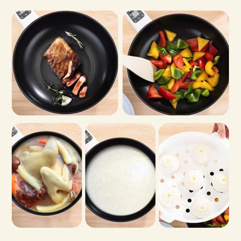 Padella Elettrica Multifunzionale con Vaporizzatore – CookEase