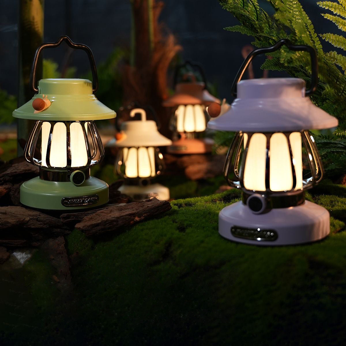 Lampada da Campeggio Portatile SnailGlow – Luce Notturna Ricaricabile USB