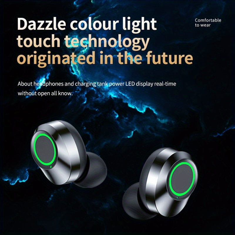 Cuffie Stereo Wireless con Custodia di Ricarica – Sportive, Comode e con Suono di Alta Fedeltà