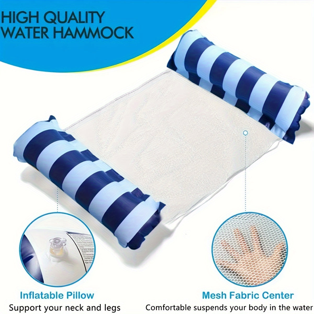 RelaxStrip Zattera Gonfiabile per Nuoto – Confortevole e Durevole per Divertimento in Acqua