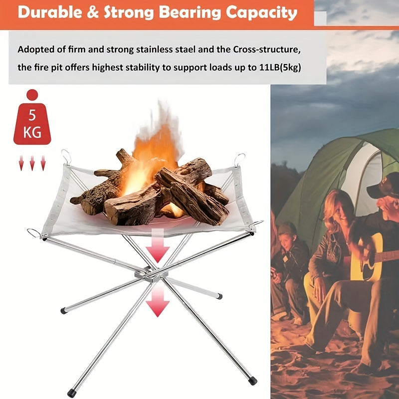 CampFire Compact Fire Pit – Portatile, Robusto e Pratico per Uso all'Aperto