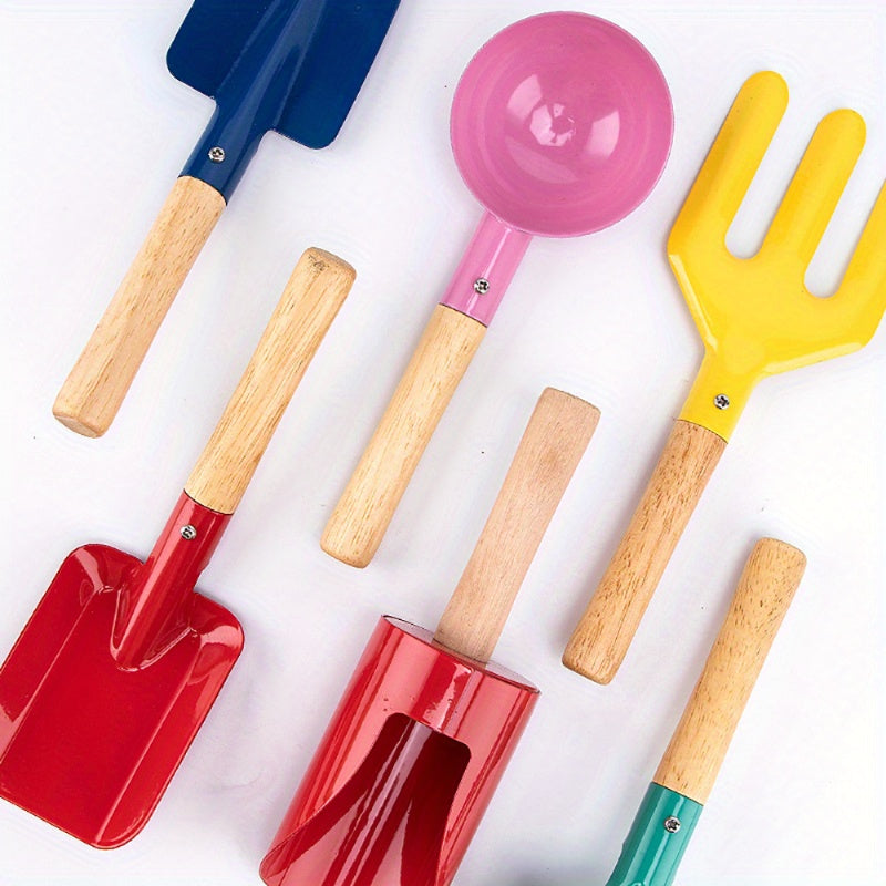 Set di Attrezzi Colorati per Giardino e Sabbia per Bambini – Giocattolo da Esterno e Giardino