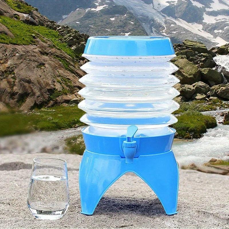 Secchio d'Acqua Portatile Pieghevole – 3.5L con Rubinetto Pieghevole