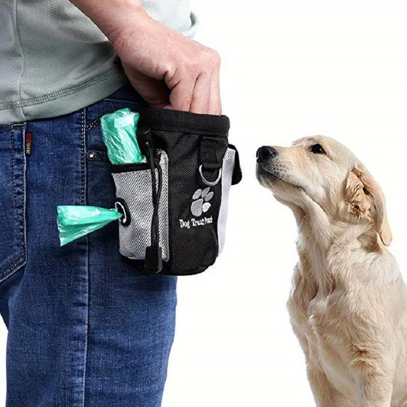 Sacca per Snack per Cani con Dispenser di Sacchetti per Rifiuti – Ideale per Addestramento e Passeggiate