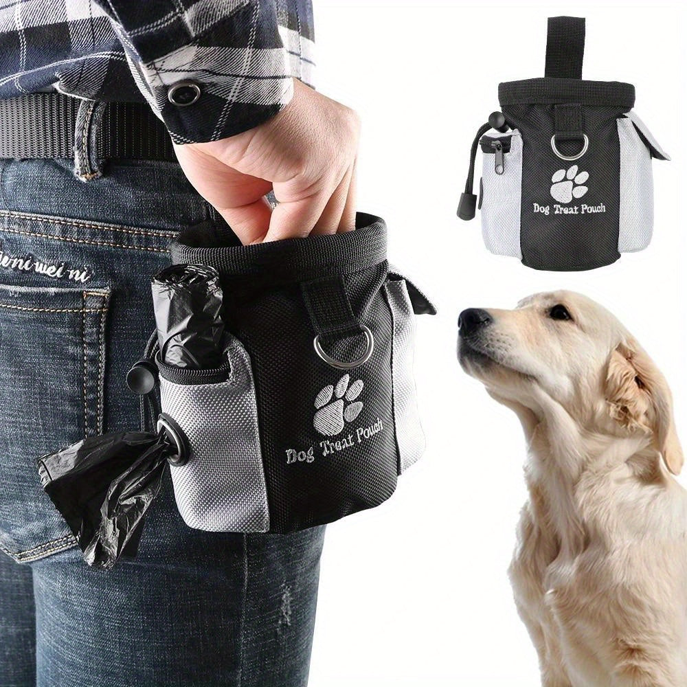 Sacca per Snack per Cani con Dispenser di Sacchetti per Rifiuti – Ideale per Addestramento e Passeggiate
