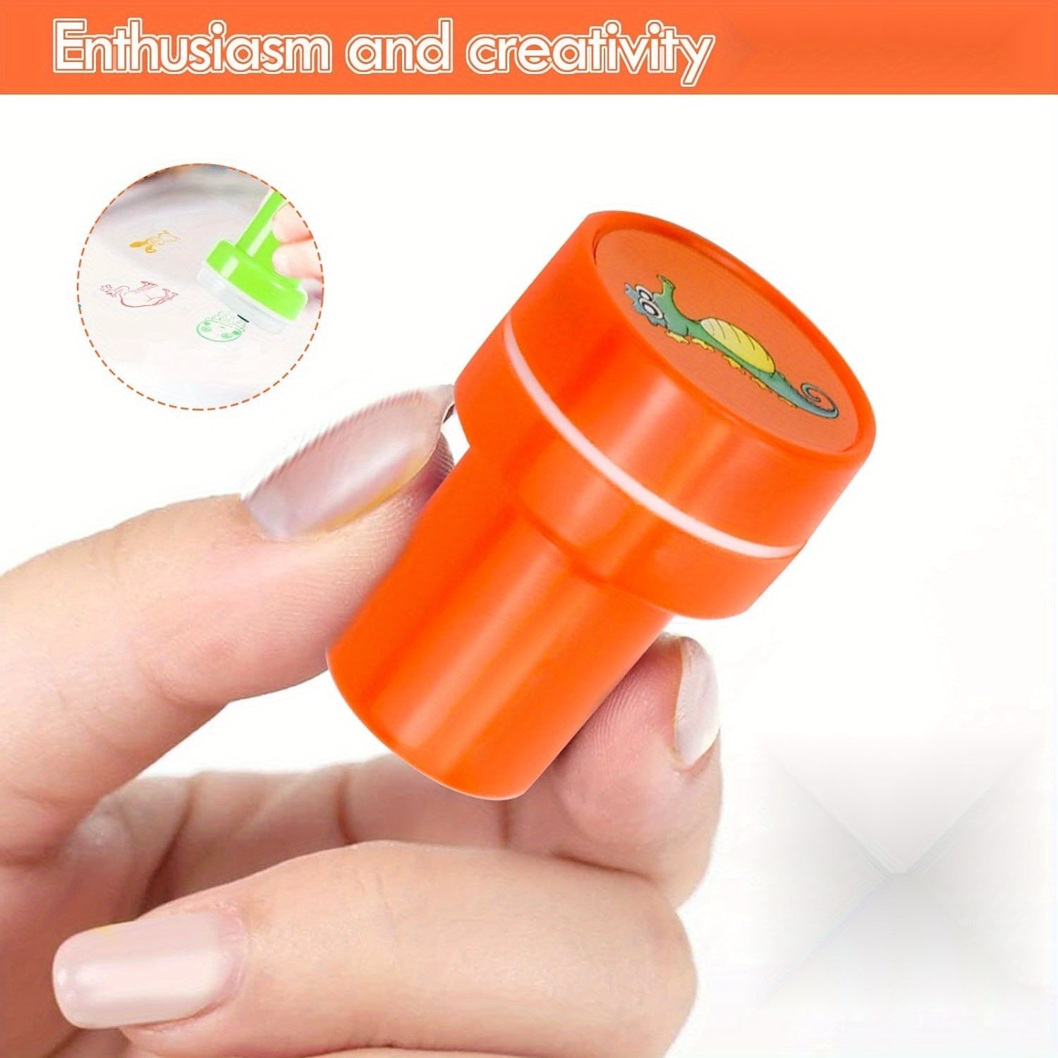 Set di Timbri Animali Colorati – 26 Timbri Diversi per Creazioni Creative ed Educazione